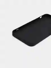 Черный чехол для iPhone Xr/ 11/ 12/ mini/ Pro/ ProMax, силиконовый со стеклянной панелью
