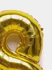 Терракотовый шары цифры(золотые) 82 см