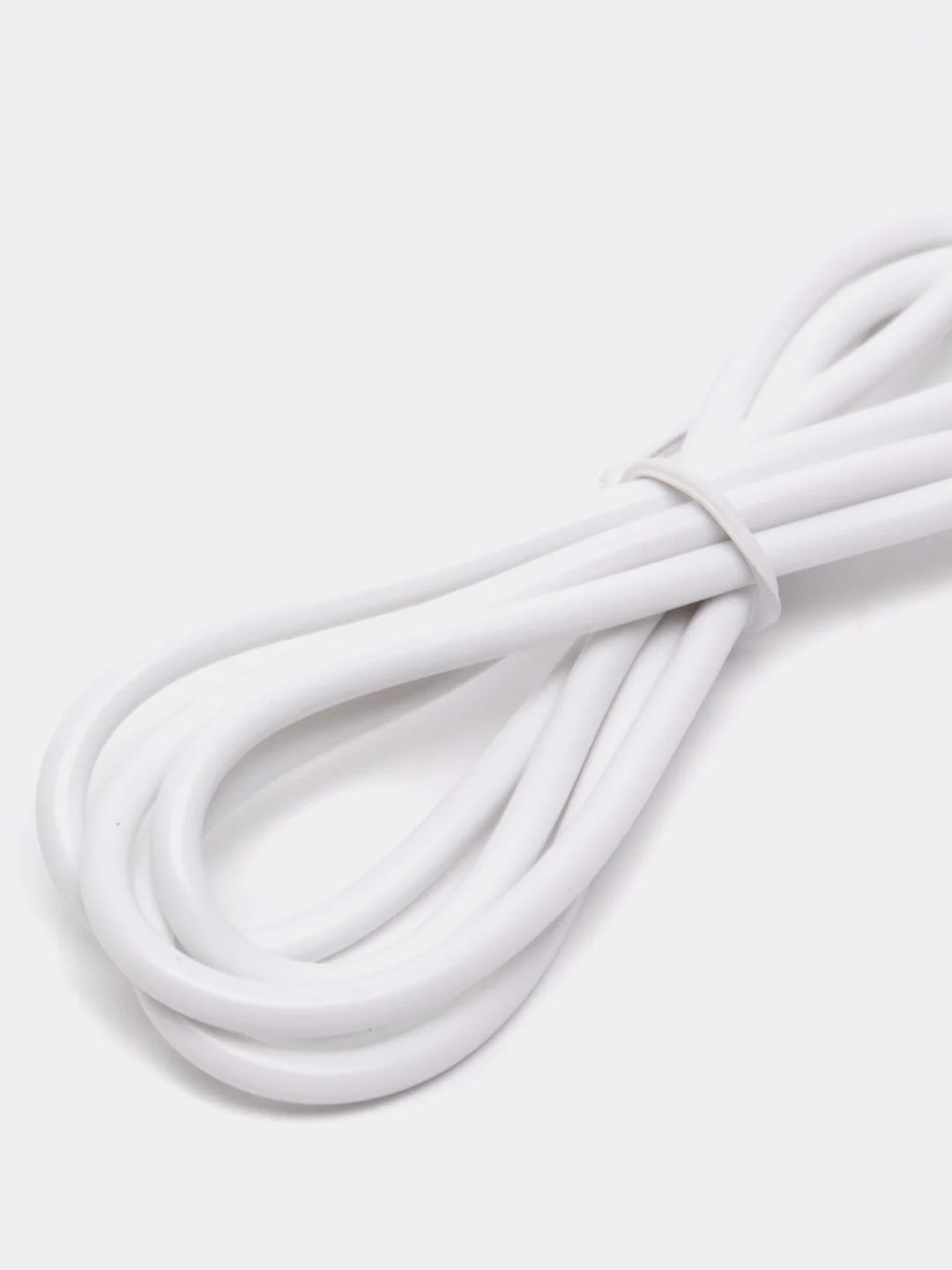 Белый кабель магнитный USB DENMEN D18L/D18T для зарядки Type-C / Lightning 2.4A