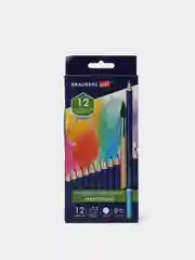 Карандаши художественные Brauberg "Art Classic", цветные, акварельные, 12 цветов