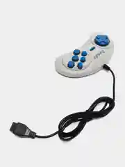 Джойстик / геймпад 8 bit 9 pin узкий разъем серый для игровой приставки Dendy Денди