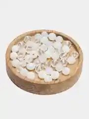 Белый рондели, 4 х 6 мм, 50 штук