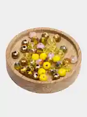 Желтый рондели, 4 х 6 мм, 50 штук