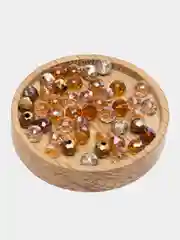 Хаки рондели, 4 х 6 мм, 50 штук