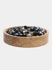 Черный рондели, 4 х 6 мм, 50 штук