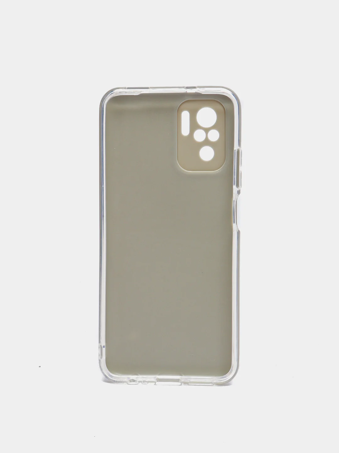 Серебряный чехол Xiaomi Redmi Note 10 / Redmi Note 10S / Poco M5s блестящий с защитой камеры