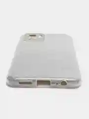 Серебряный чехол Xiaomi Redmi Note 10 / Redmi Note 10S / Poco M5s блестящий с защитой камеры