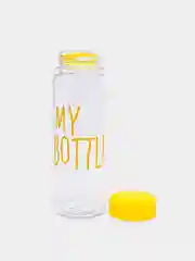 Голубой спортивная бутылка для воды и коктейлей My Bottle с крышкой, в чехле