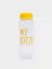Голубой спортивная бутылка для воды и коктейлей My Bottle с крышкой, в чехле