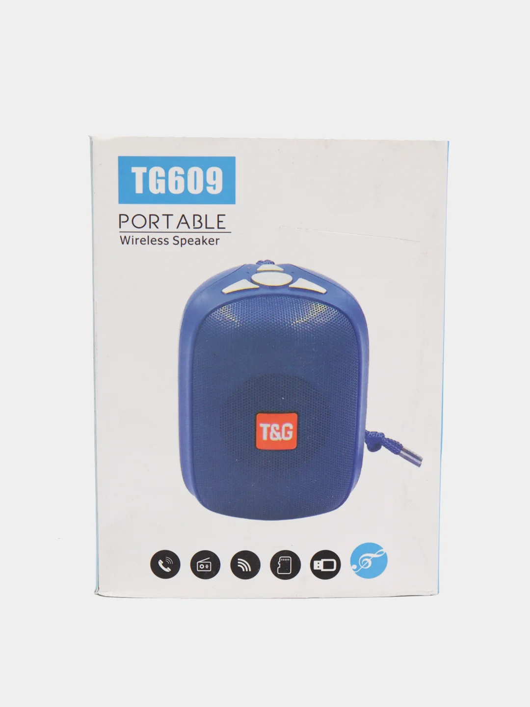 Голубой портативная колонка TG-609 Bluetooth
