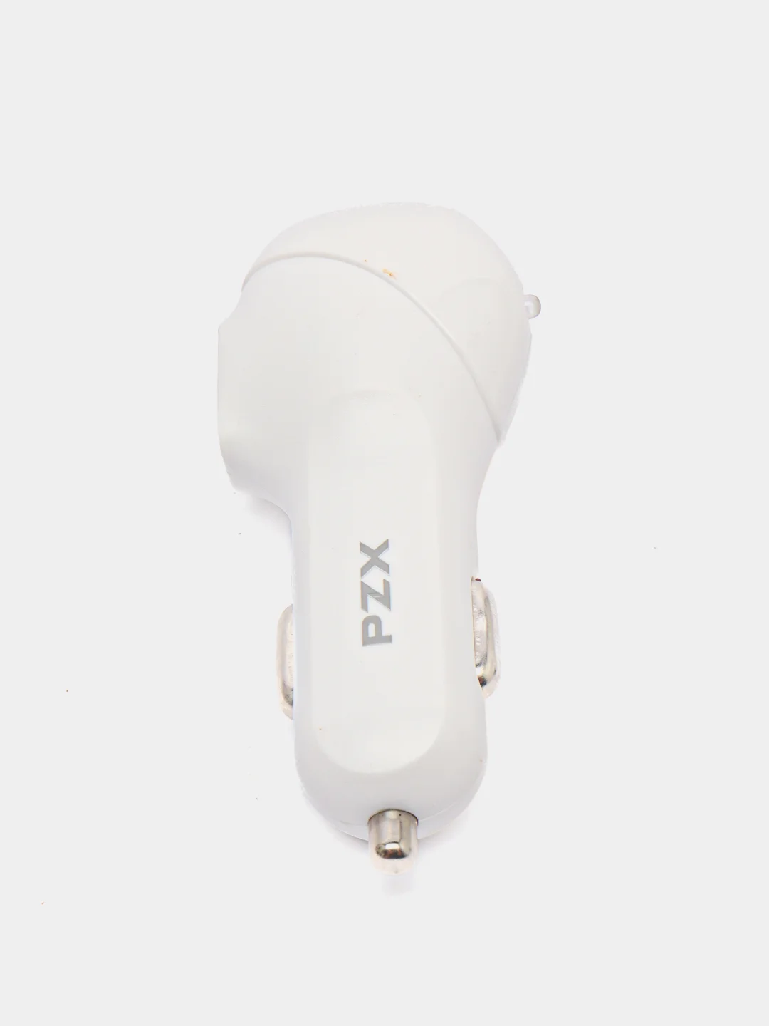 Белый автомобильное зарядное устройство PZX (2 USB, 2.1 A)