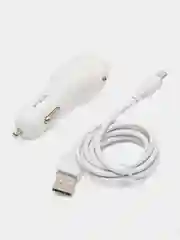 Белый автомобильное зарядное устройство PZX (2 USB, 2.1 A)