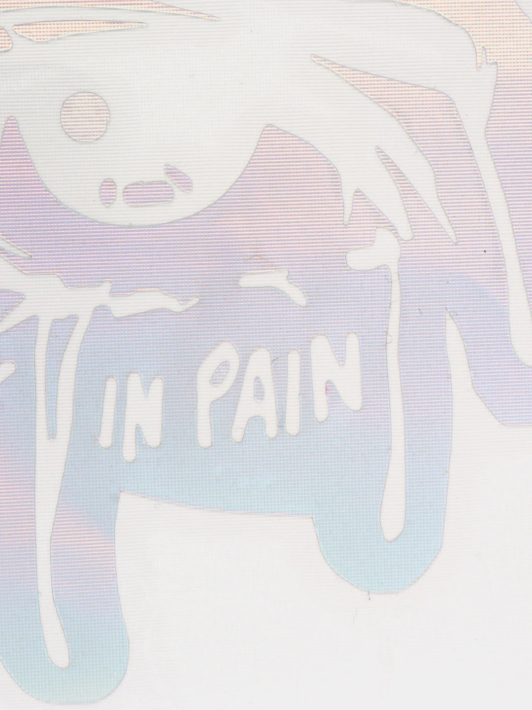 Ледяной переливающаяся наклейка без фона "Глаз со слезами" - I know why youre always in pain