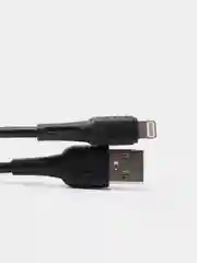 Черный кабель Micro-USB, Type-C, Lightning, ткань, 1 м