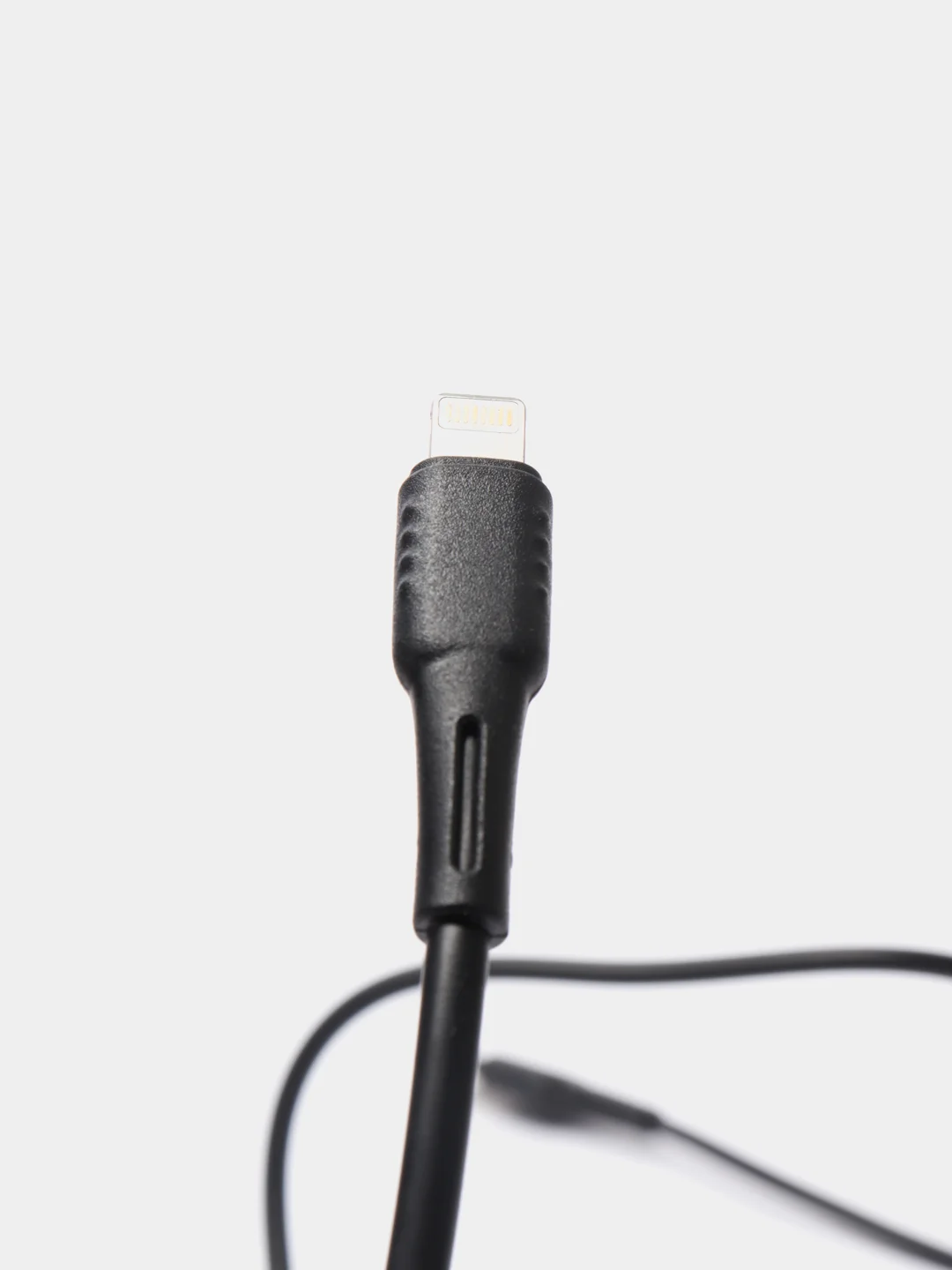Черный кабель Micro-USB, Type-C, Lightning, ткань, 1 м