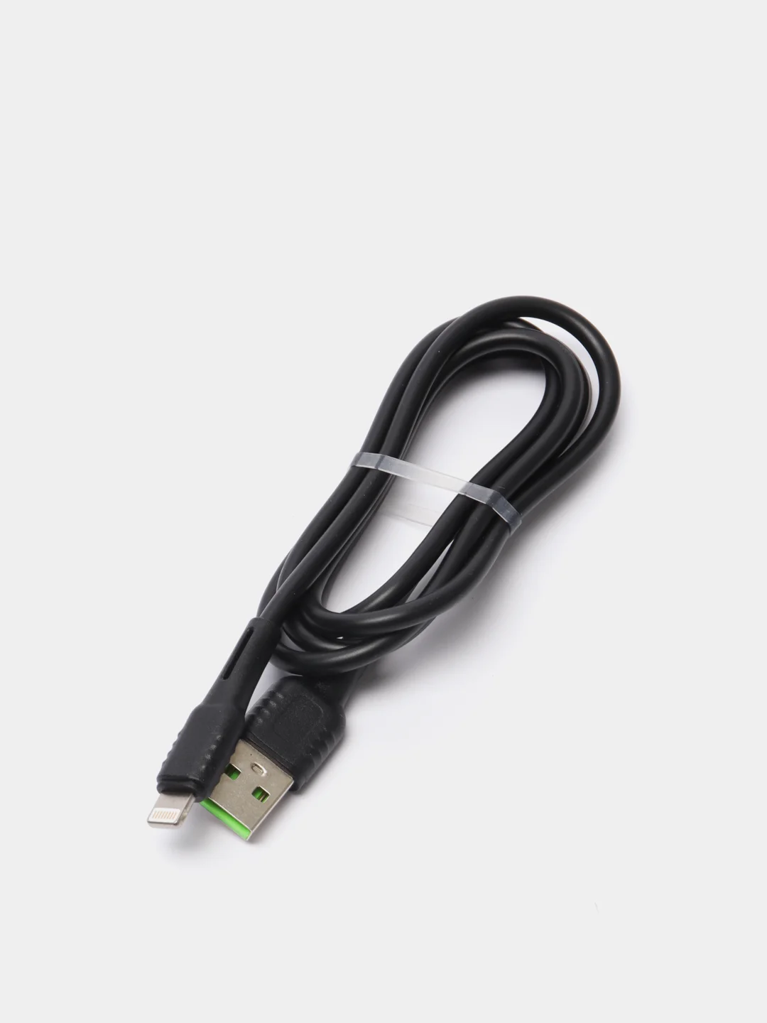Черный кабель Micro-USB, Type-C, Lightning, ткань, 1 м