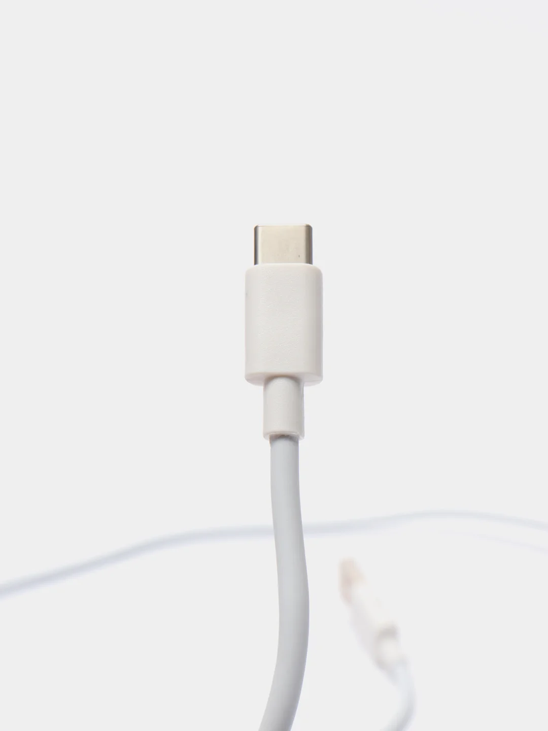 Белый зарядка андроид без упаковки, кабель 1 m, Type-C