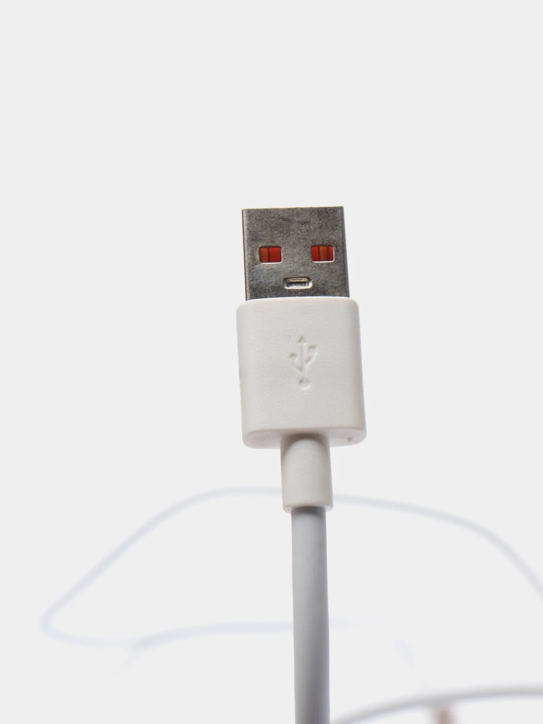 Белый зарядка андроид без упаковки, кабель 1 m, Type-C