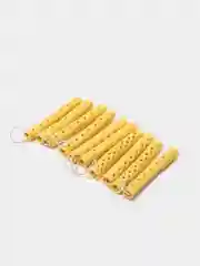 Желтый бигуди резиновые, набор 10 штук