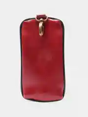Бордовый ключница из экокожи