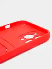 Красный чехол с карманом для карты и мягкой вставкой для iPhone 13, 13 Pro, 13 Pro Max