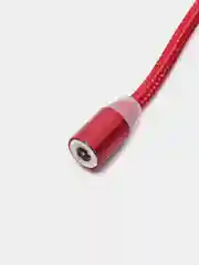 Красный кабель для зарядки, 2.1A + магнитный коннектор, Lightning, Type-C, Micro USB, 1 метр