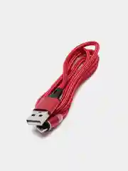 Красный кабель для зарядки, 2.1A + магнитный коннектор, Lightning, Type-C, Micro USB, 1 метр