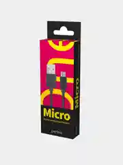 PERFEO Кабель USB2.0 A вилка - Micro USB вилка, черный, длина 1 м., бокс (U4006)
