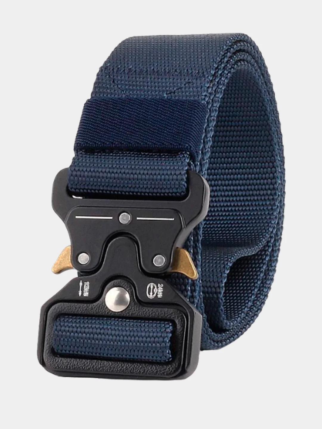 Индиго тактический ремень "Кобра Tactical Belt" с металлической пряжкой, 125 см