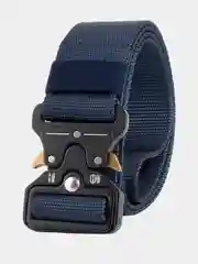 Индиго тактический ремень "Кобра Tactical Belt" с металлической пряжкой, 125 см