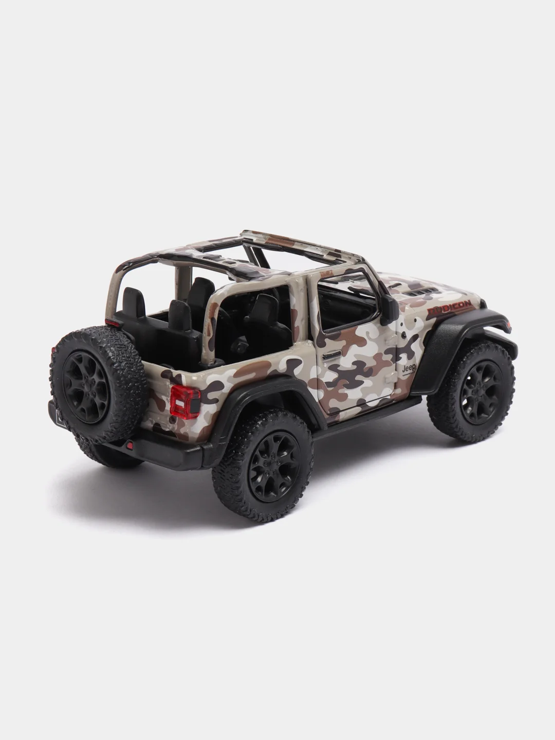 Коричневый металлическая машина Jeеp Wrangler Camo 2018 KT5420DA