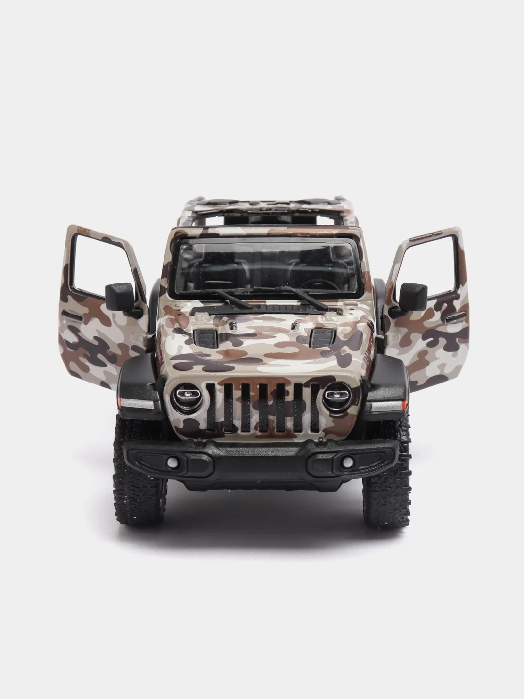 Коричневый металлическая машина Jeеp Wrangler Camo 2018 KT5420DA