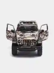 Коричневый металлическая машина Jeеp Wrangler Camo 2018 KT5420DA