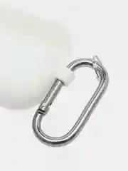 Чехол для наушников Air Pods Pro с карабином белый