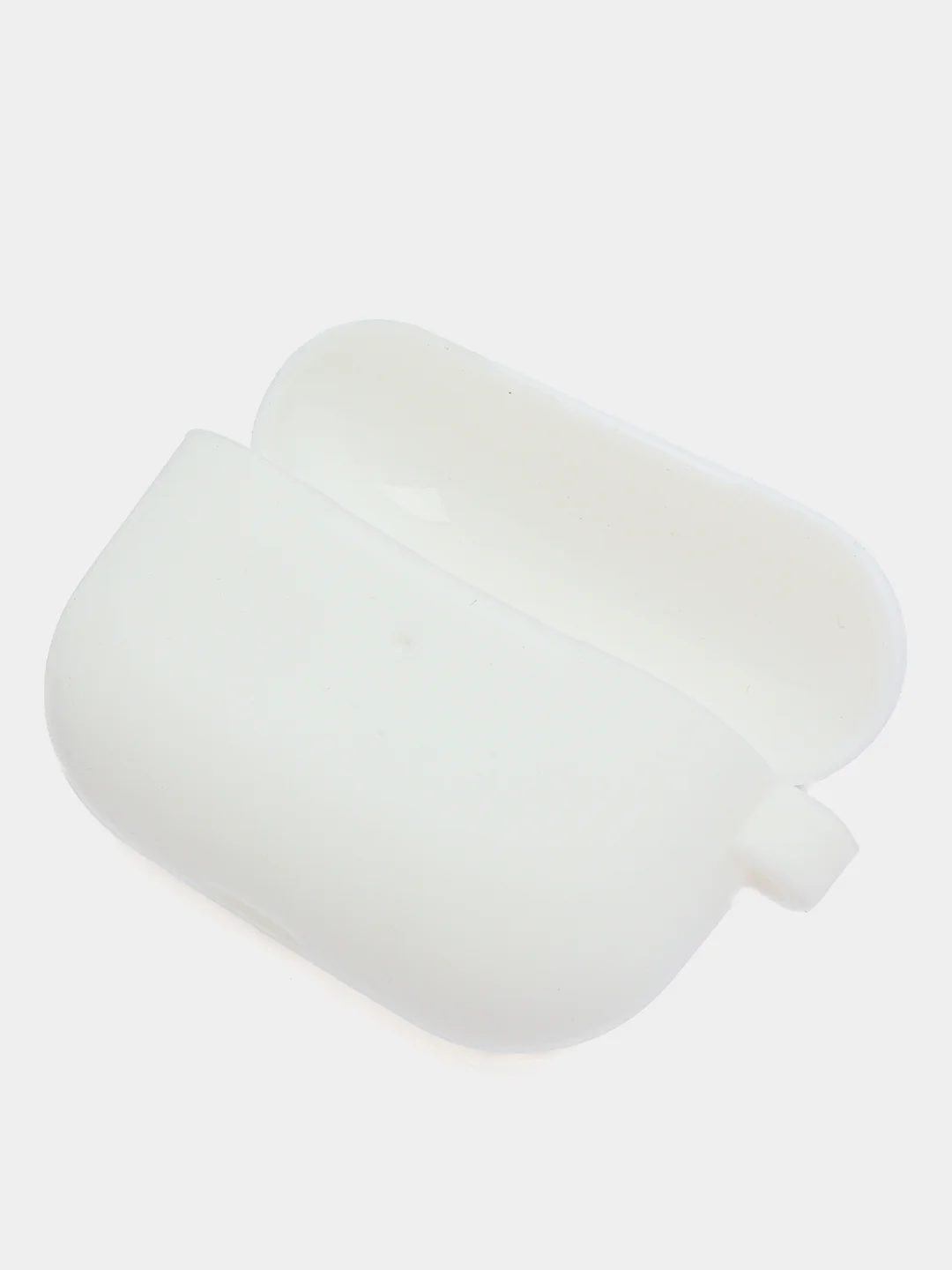 Чехол для наушников Air Pods Pro с карабином белый