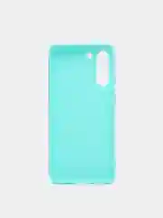 Бирюзовый чехол для Samsung S21 силиконовый матовый