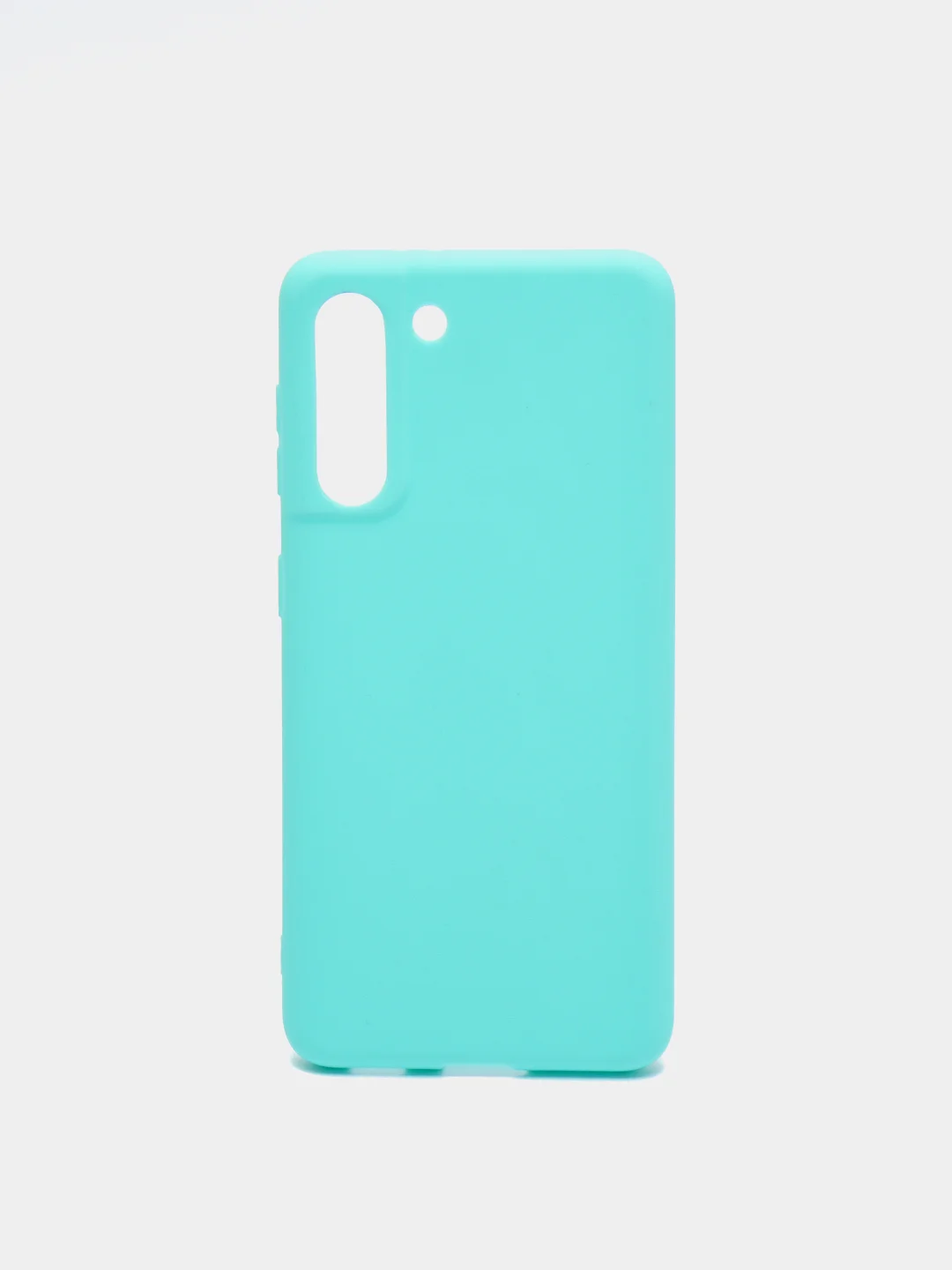 Бирюзовый чехол для Samsung S21 силиконовый матовый