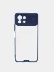 Темно-синий чехол для Xiaomi MI 11 Lite с защитой камеры, раздвижное окно