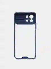 Темно-синий чехол для Xiaomi MI 11 Lite с защитой камеры, раздвижное окно