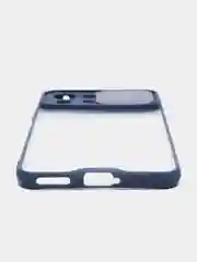 Темно-синий чехол для Xiaomi MI 11 Lite с защитой камеры, раздвижное окно