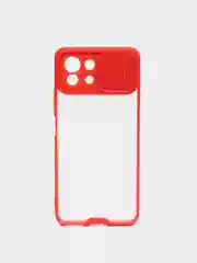 Красный чехол для Xiaomi MI 11 Lite с защитой камеры, раздвижное окно