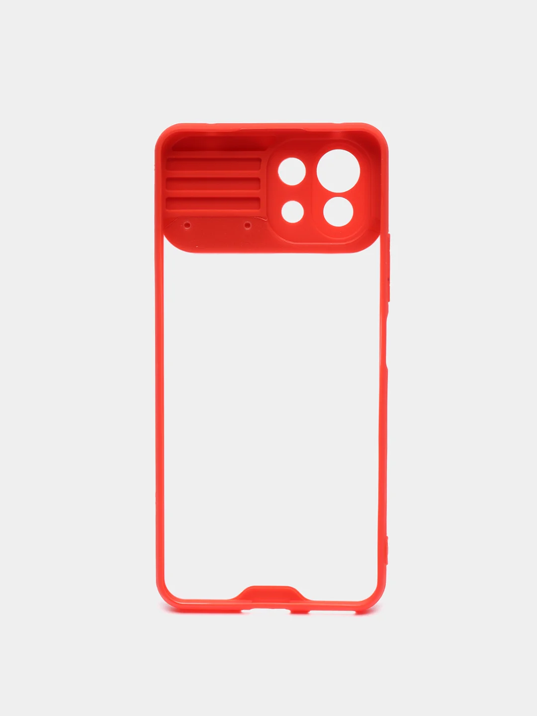 Красный чехол для Xiaomi MI 11 Lite с защитой камеры, раздвижное окно