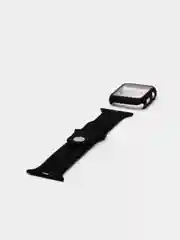 Черный ремешок, бампер и стекло Apple Watch Classic 38 40 42 44 mm Series 1, 2, 3, 4, 5, 6, SE
