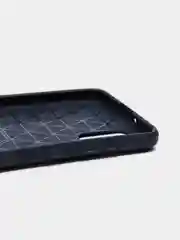 Темно-синий чехол Samsung A41 со вставками под карбон