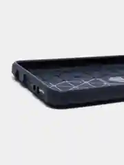 Темно-синий чехол Samsung A41 со вставками под карбон