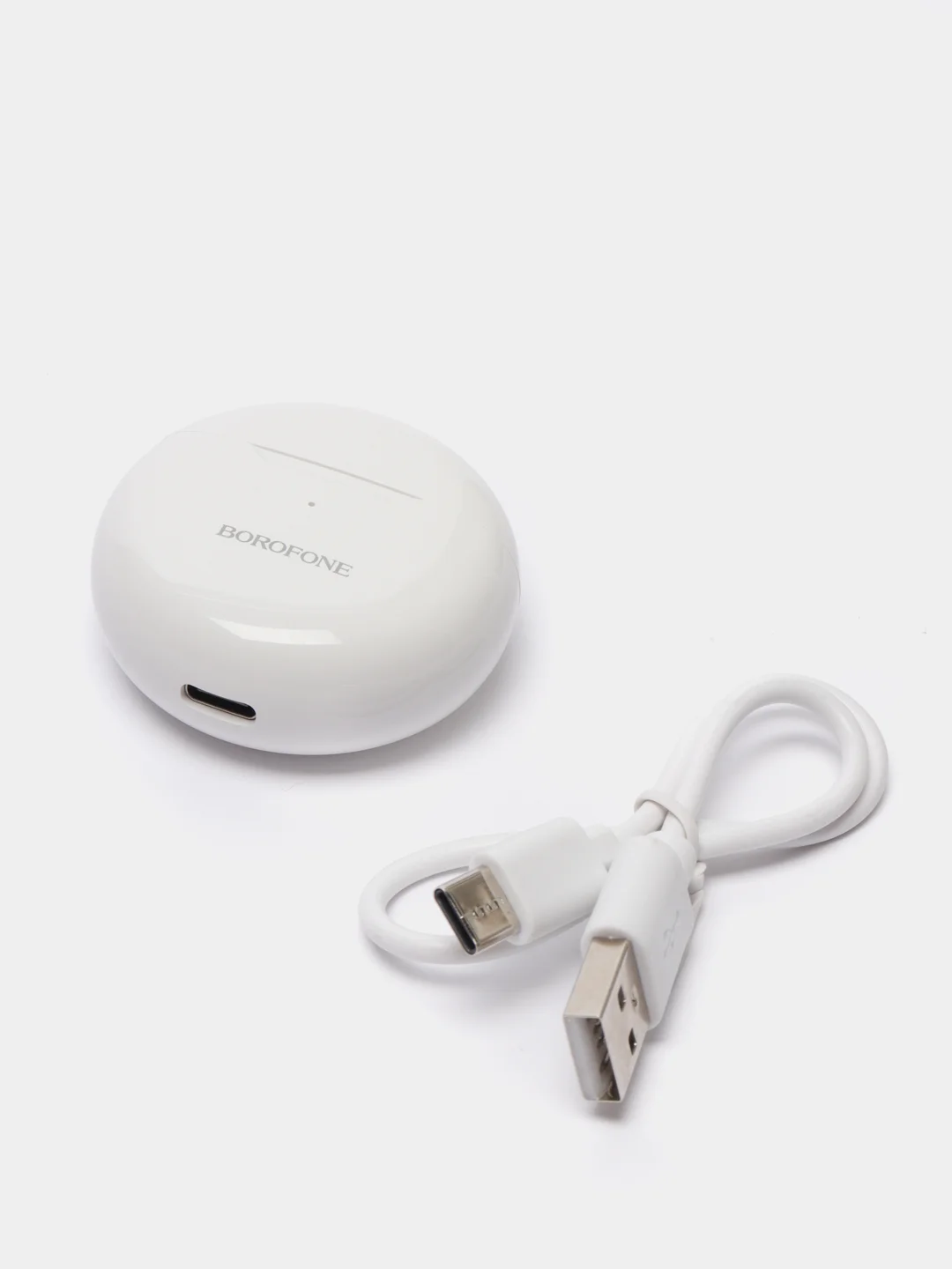 Белый беспроводные TWS наушники Borofone BE41, Bluetooth, вкладыши