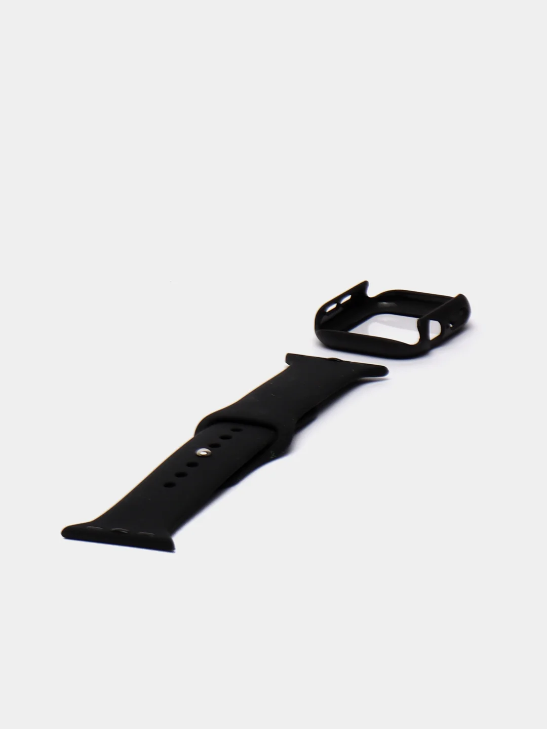 Черный ремешок, бампер и стекло Apple Watch Classic 38 40 42 44 mm Series 1, 2, 3, 4, 5, 6, SE