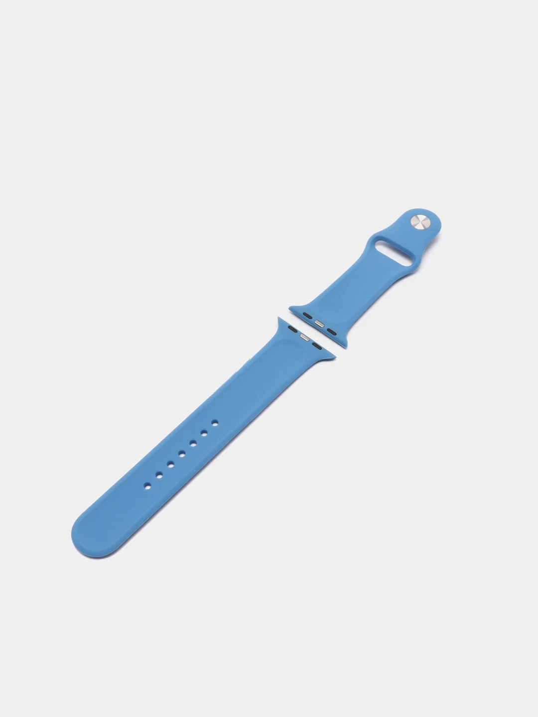 Синий ремешок, силиконовый, цветной, для Apple Watch, 38, 40, 42, 44, 45, 49 мм