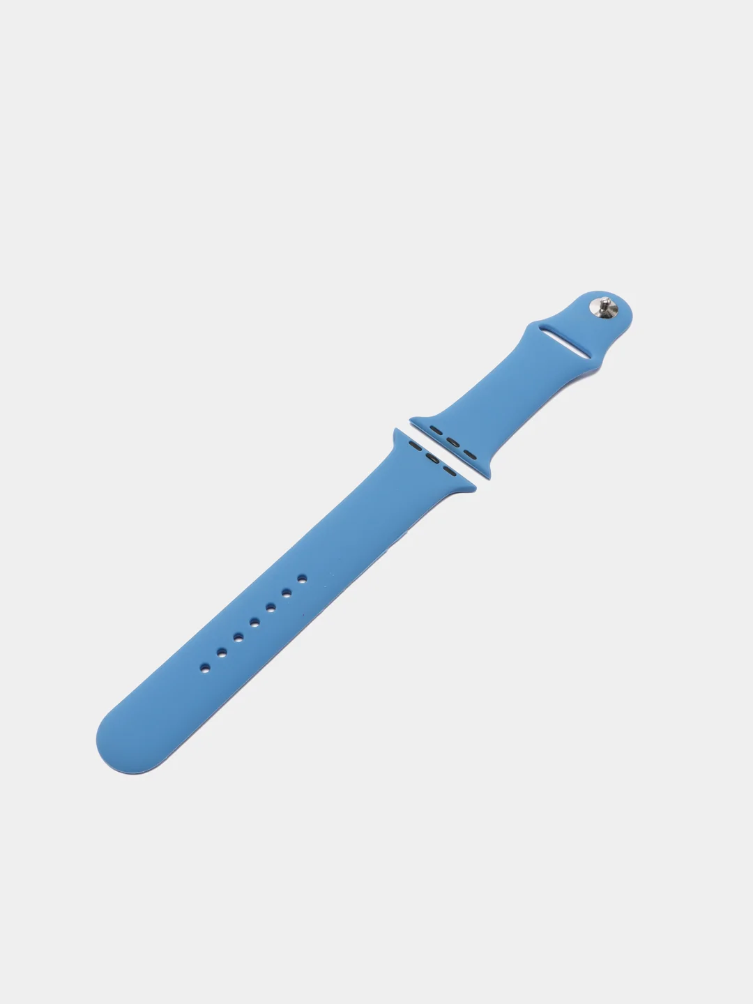 Синий ремешок, силиконовый, цветной, для Apple Watch, 38, 40, 42, 44, 45, 49 мм