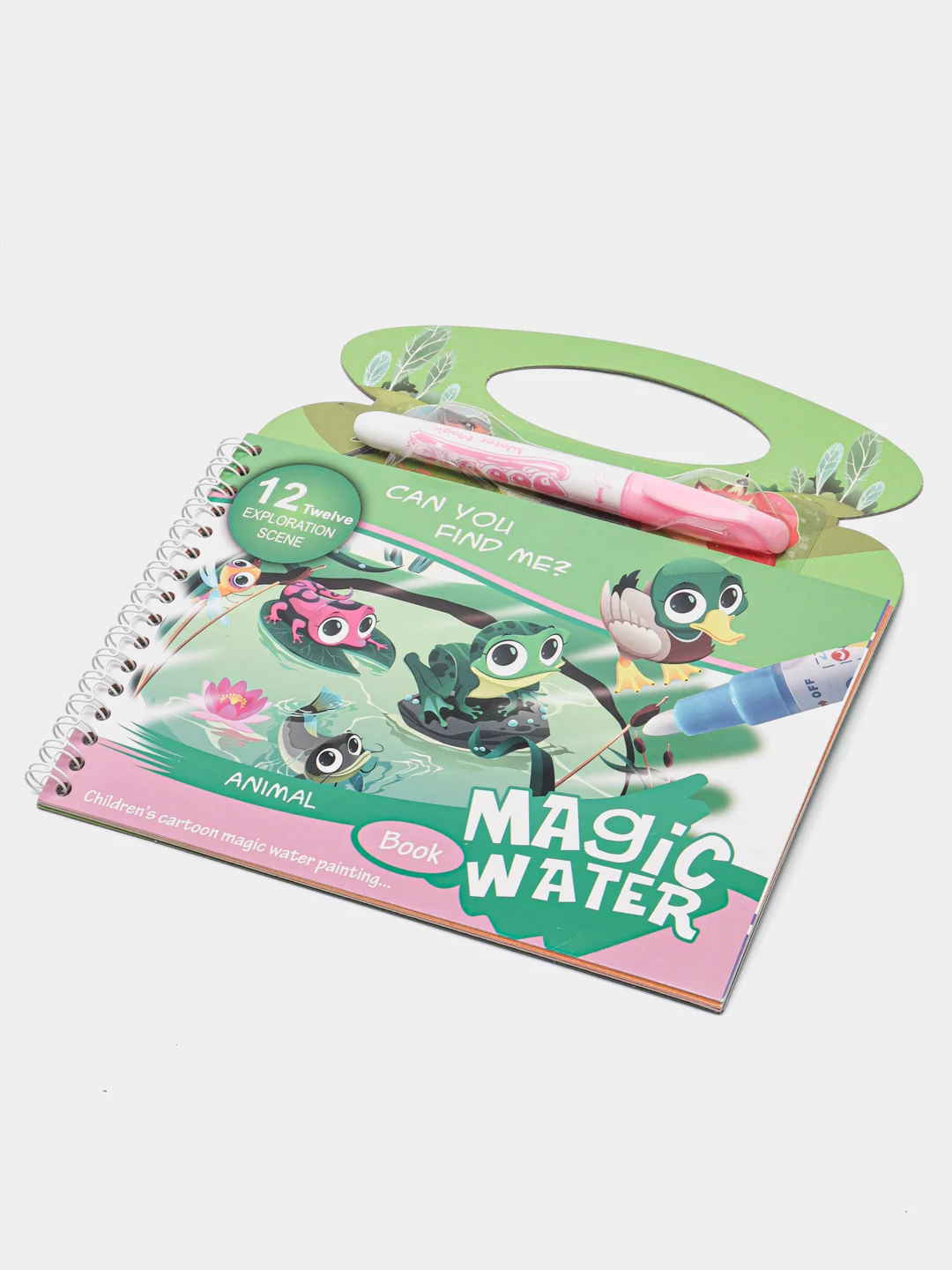 Бирюзовый многоразовая Водная раскраска Magic-Water + водный Маркер в комплекте